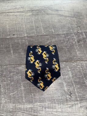 KAILONG Dragon Pattern Silk Tie
